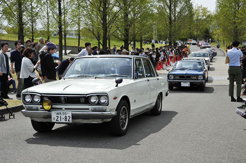 ▼トヨタ2000GT#33、フォードGT40をはじめ今年も多彩な車両に走行いただきました。