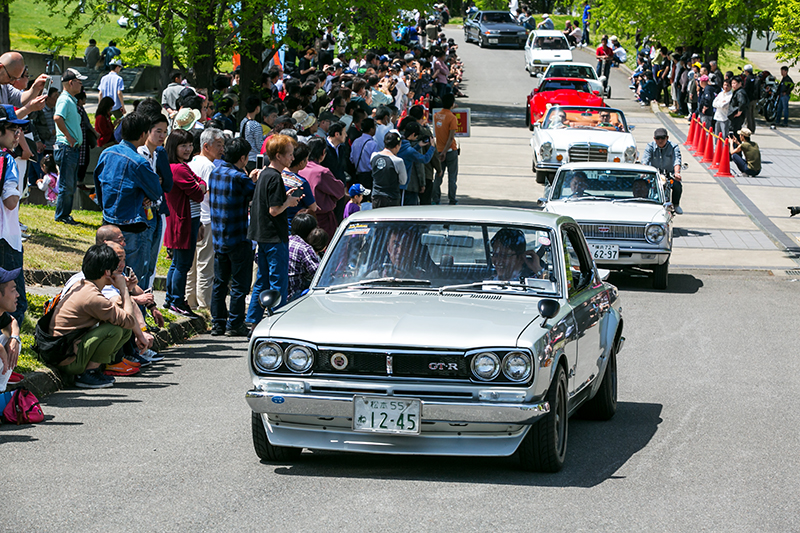 ▼スーパーカーから、軽トラまで、今年も多彩な車両にパレード走行していただきました。