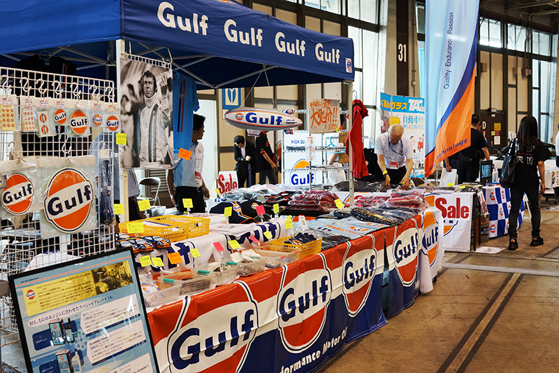 Gulfをはじめ物販コーナーは恒例の人気コーナー！