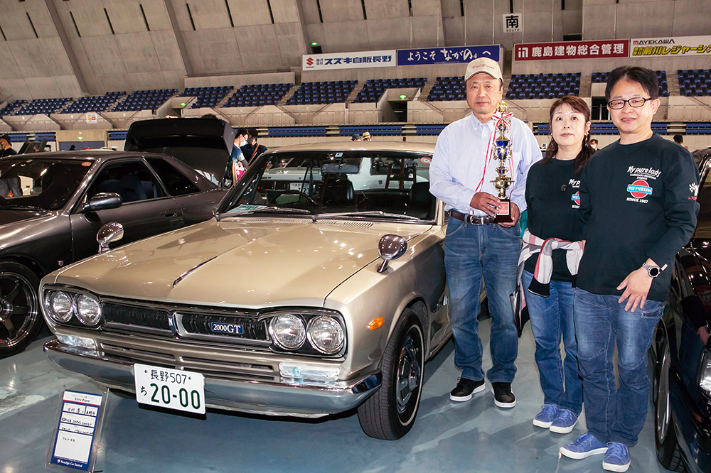 ▼Gulf特別賞：中村 淳さん所有の「スカイライン2000GT」