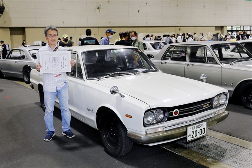 ▼名古屋テレビ放送賞：猪子 誉起さん所有の「スカイライン PGC10」