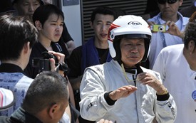 櫻井眞一郎ゆかりのレーシングカー・デモ走行 